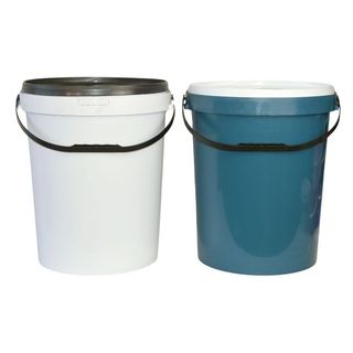 Titan Buckets - White & Blue, 25L