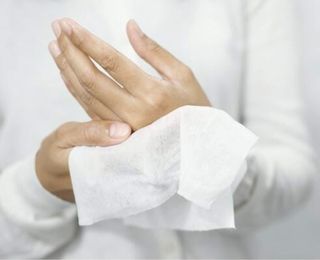 tissue paper handy wipes hands