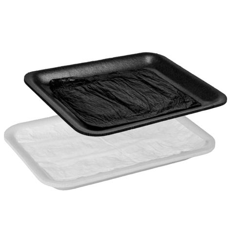 Black and White Tray Liners