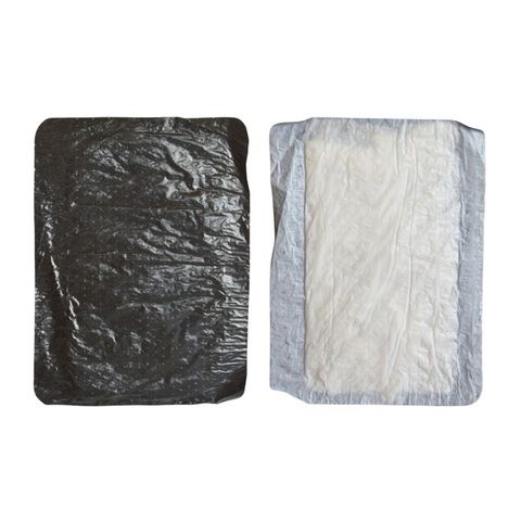 Left:&nbsp; Top of Tray Liner - holes for drainageRight:&nbsp; Bottom of Tray Liner - absorbant pad