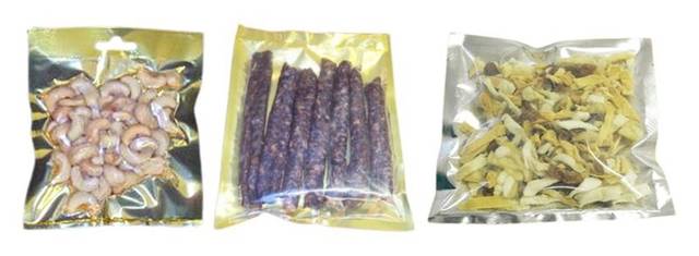 Pouches-laminated-clear-gold-silver-filled-with-contents