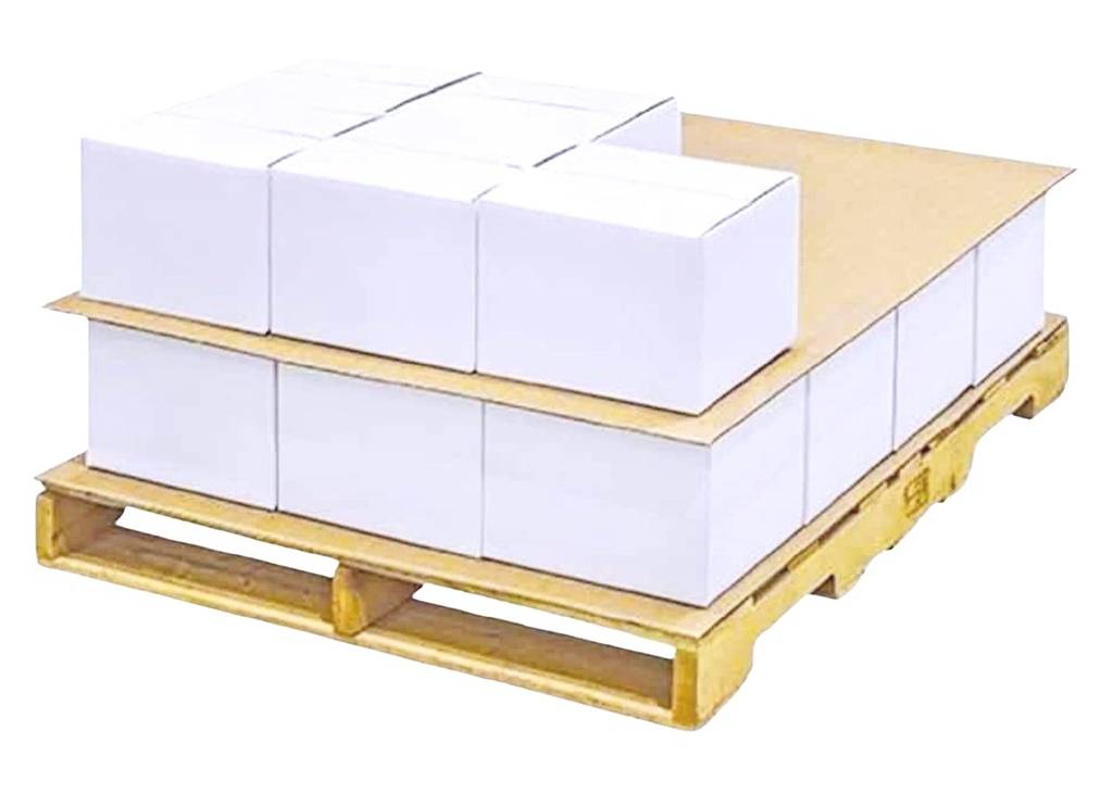 Protective-packaging-cardboard-pallet-sheet-kraft-showing-a-load-on-pallet