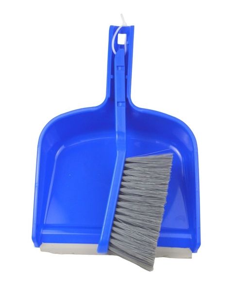 Dustpan-with-brush-handheld-set-plastic-blue